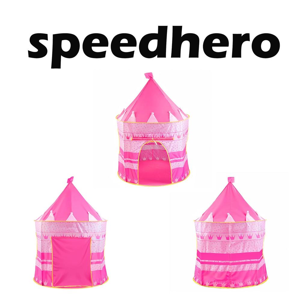 Speedhero Kids' Castle Tent, IndoorOutdoor Playhouse, Camping Tent, Pretend Play, Educational Toy, Parent-Child Play, Ball Pit, Storage Bag Included,