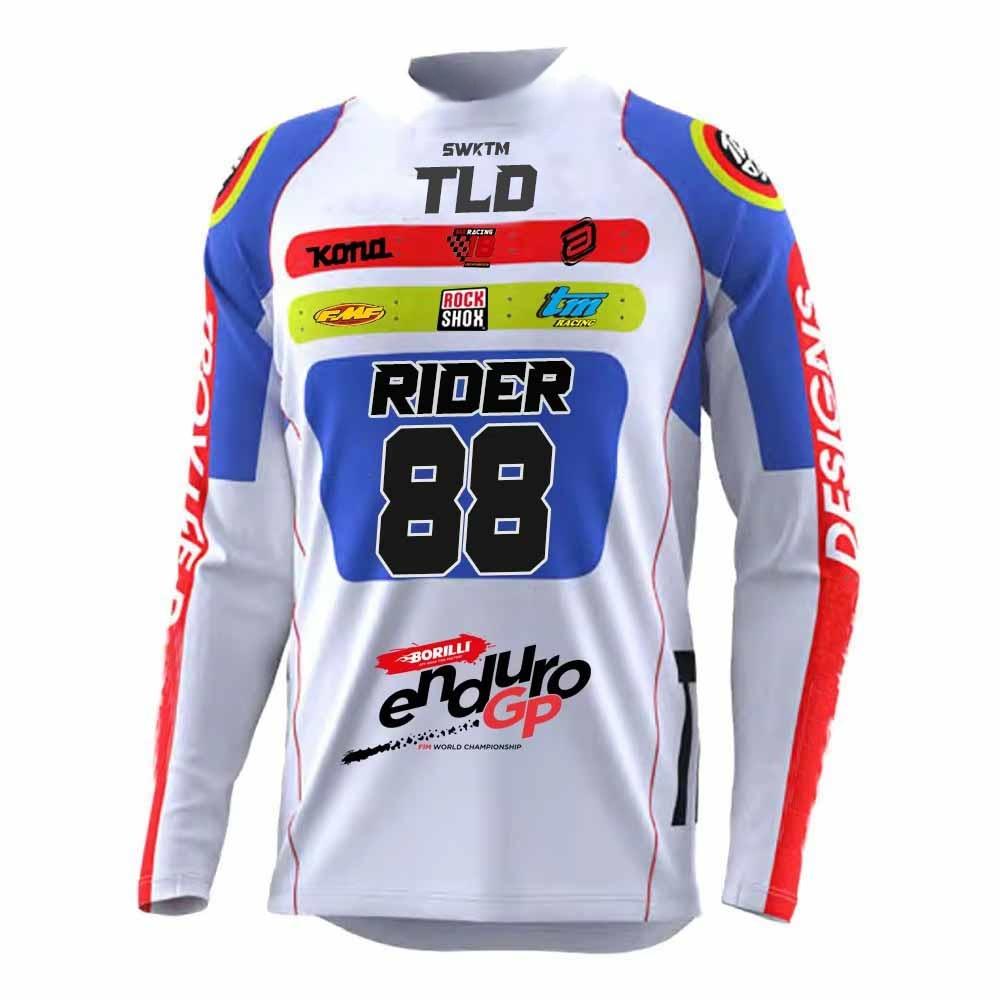 26 MTB Motocros Team Jersey Custom Enduro Downhill Moto Jersey Off Road Long Sleeve Cycling Jersey MX Jersey Hombre Bmx Shirt