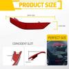 For Nissan 2017- & Rogue 2X Right Left Side Bumper Rear Reflector Light Case
