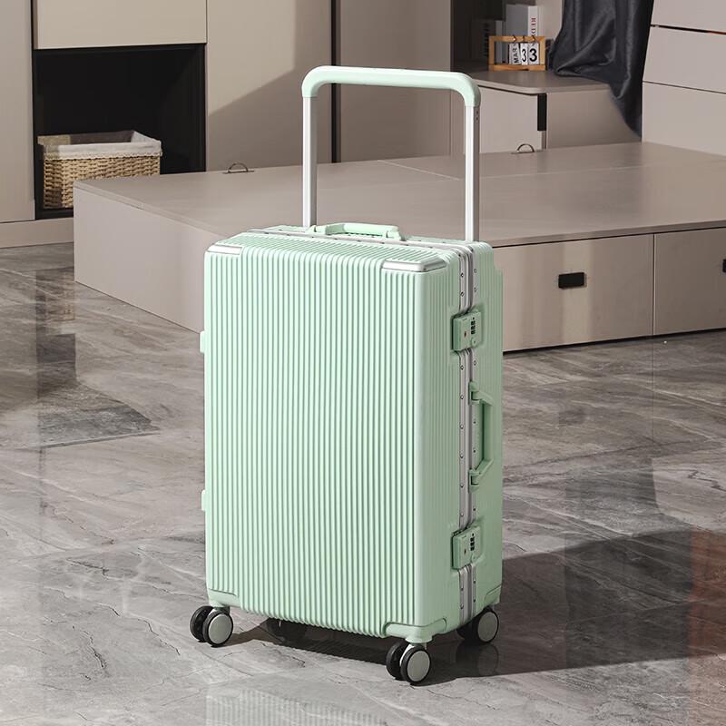 Premium Aluminum Frame Wide-Handle Carry-On Suitcase