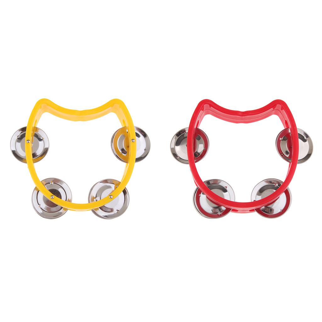 Buy 1 Piece Rattle Handbell Shaker Bell Percussion Instrument Red at ...