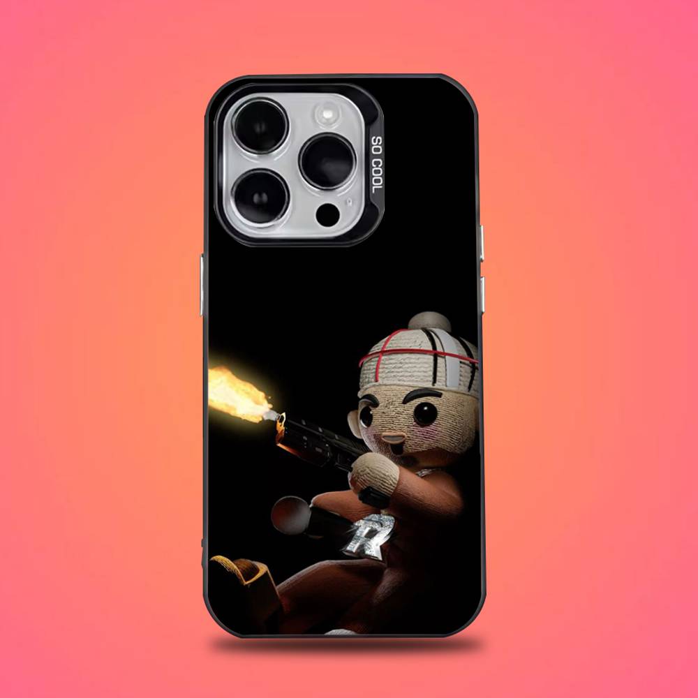 

111xpantia F-Fuerza Regida Phone Case For iPhone 17,16,15,14,13,12,11,Pro,XS,Max,Plus,Mini,SE4,E Black Matte Shockproof Cover iPhone16