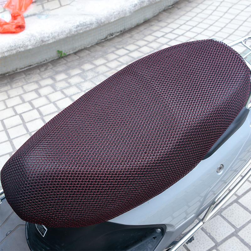 XXXL New Breathable Summer 3D Mesh Motorcycle Seat Cover Sunscreen Anti-Slip Heat Insulation Cushion Protect Seat