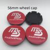 4pcs 3D for Mazda ms 56mm 60mm Car emblem Wheel hub Center Cap Badge covers sticker Decal styling auto Accessories J9