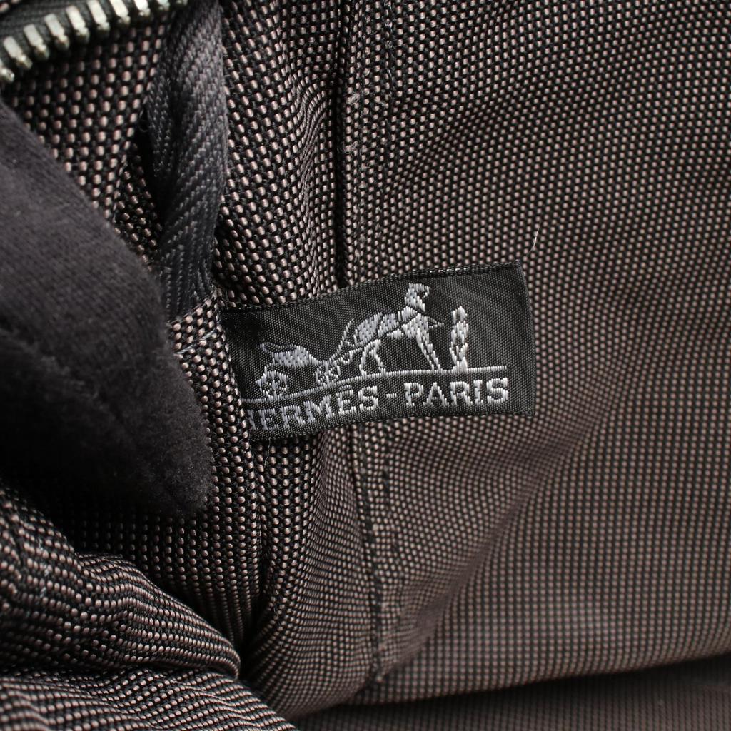 Used HERMES HerlineMM Tote Bag canvas Gray Used unisex