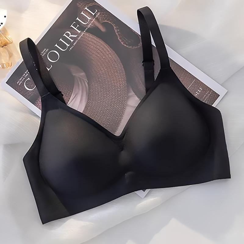 Bügelloser Push-Up-BH für Damen - Weiches Lift-Design, Nahtlose Raffung, Entwickelt für kleine Brüste, Verstellbare Träger