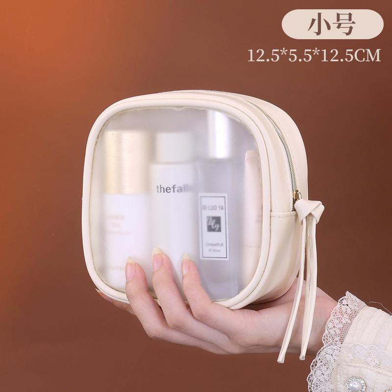 transparent pouch waterproof portable women's makeup bag travel essential toiletries bag large capacity cosmetics organizer