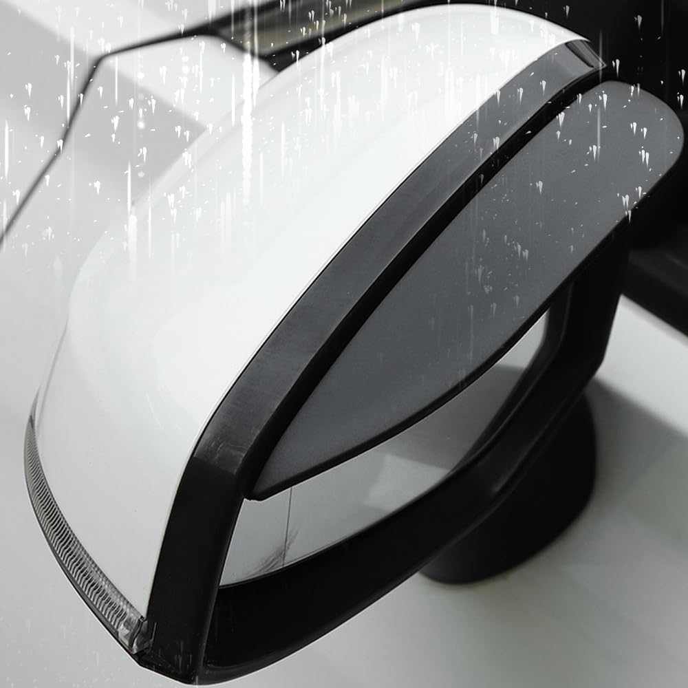 A Set of 2 Silicone Rain Covers for Car Rearview Mirrors, Rain Eyebrows for Car Rearview Mirrors,a Rain Shield for Car Weather