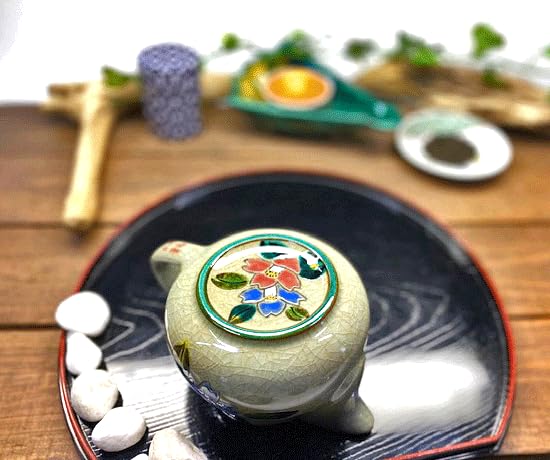 Kutani Combinație mare sasanqua [ceainic/ceainic] [poza din spate]