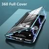 360 Full Case For Huawei Nova 12 SE Case Double Sided Magnetic Adsorption Metal Tempering Glass Protect Cover Nova 11SE Bumper