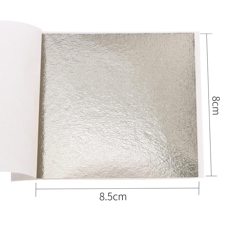100 Stück/10 Farben Kunsthandwerk Imitation Gold Silber Kupferfolie - Vergoldung Metallblatt Blätter Bögen DIY Handwerk Dekor Designpapier