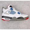 Men Women Basketball Shoes Mid-Top Sneakers With Air Cushion Support Red Blue Split Color Black Cement Paris Style