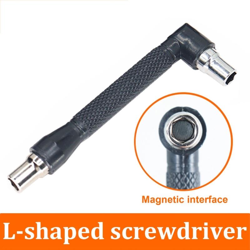 L-förmiger Doppelkopfschraubendreher Legierter Stahl für Möbelmontage und Elektronikwartung