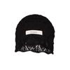 Hollow knitted headgear women's new early autumn thin breathable stacking hat showing face small pullover hat