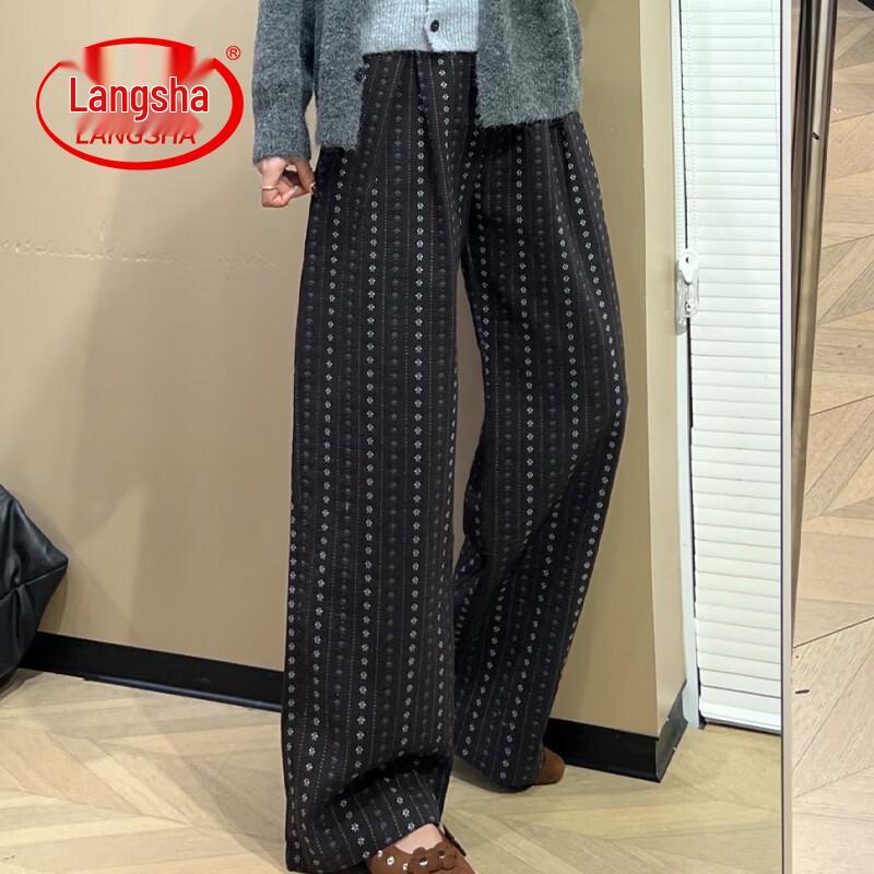 Langsha Women s Summer Loose Cropped Leisure Pants XL