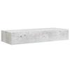 Vidaxl Półka Ścienna Z Szufladą, Szarość Betonu, 60X23,5X10 Cm, Mdf