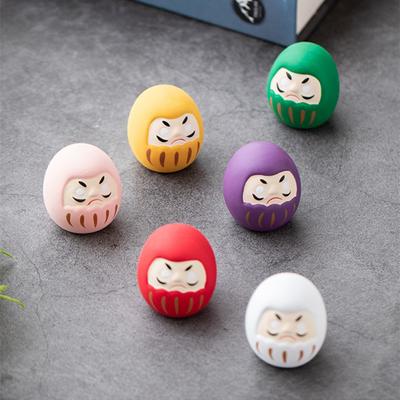 Kreskówkowe Lalki Daruma Rękodzieło Japońska Ceramiczna Ozdoba na Szczęście Dekoracja Pokoju Kot Szczęścia Prezenty