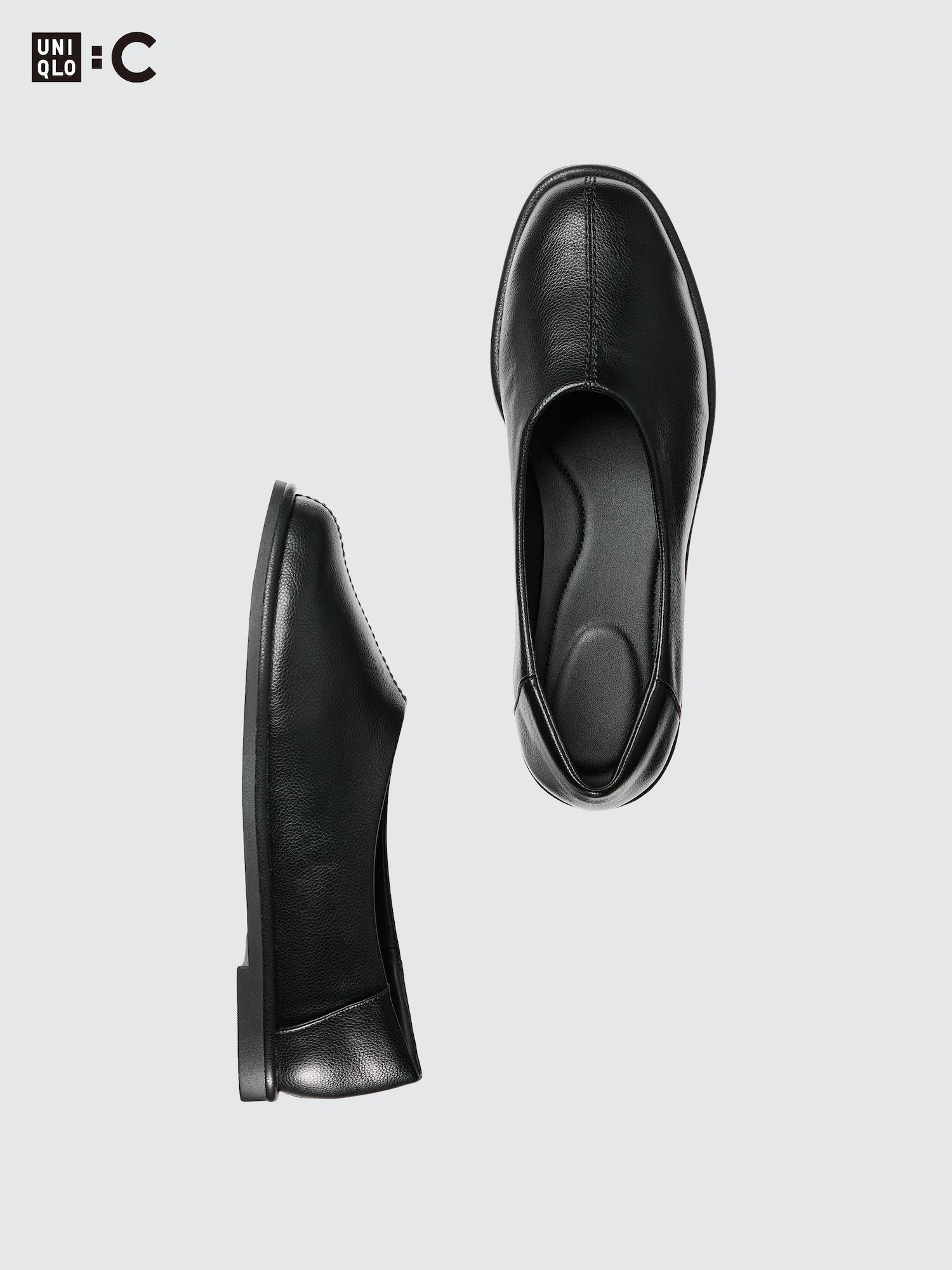 Uniqlo Япония Квадратные Плоские Туфли 09 BLACK235 6990₽