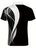 Men'S Breathable High-Golf Sweater - Casual Short Sleeve Fashion Contrast Design, Machine Washable