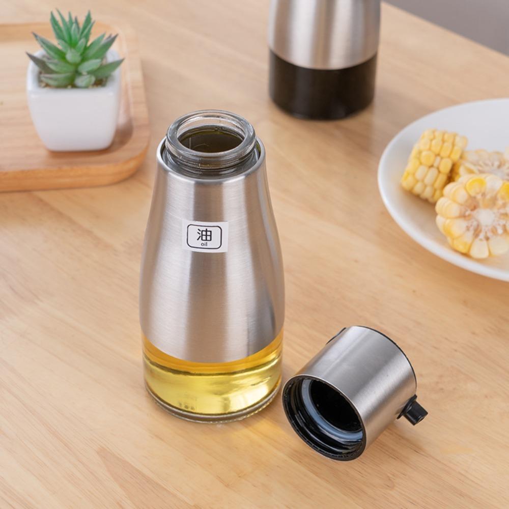 

Бутылка для соевого соуса из нержавеющей стали, стеклянная кастрюля для масла, прочная бутылка для приправы, кухня