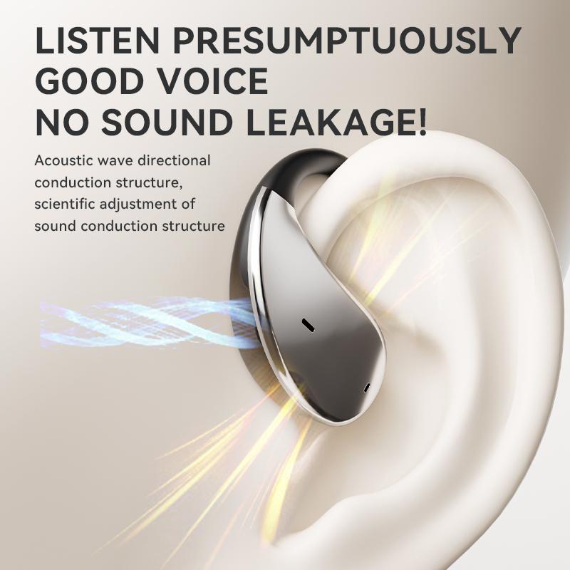 Ear-Hanging Wireless Bluetooth Headphones with Touch Screen AI Powered Real-time Translation and Effective Noise Reduction Function Earphones