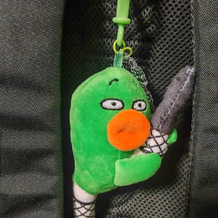 Cartoon Key Chain Sausage Mouth Doll Charm Keychain Soft Plush Bag Keyring Unique Personality Accessory for Women Bag