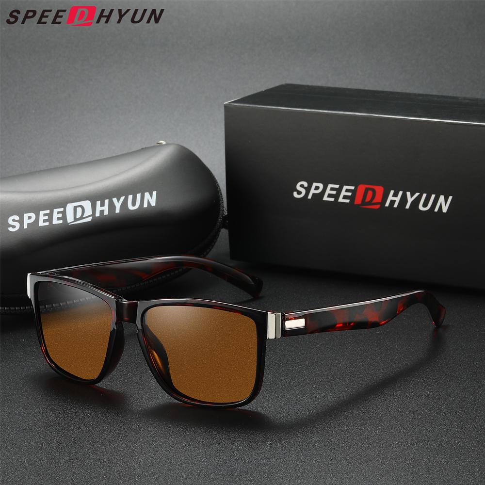 Óculos de sol retrô ultraleves SPEEDHYUN com lentes polarizadas e proteção UV400