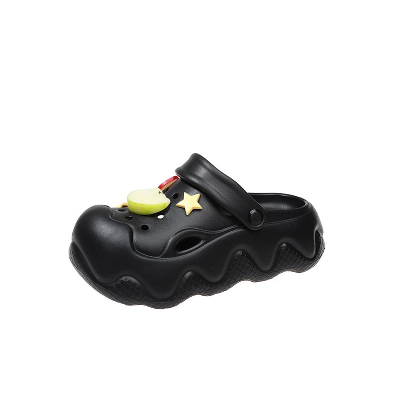 Women EVA Cute Platform Clogs Lightweight Summer Garden Beach Sandals Soft Thick Sole Slip On Casual Slippers 36