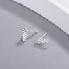 New Fashion Personalized Simple Fishbone 925 Sterling Silver Jewelry Cute Creative Exquisite Stud Earrings 3829