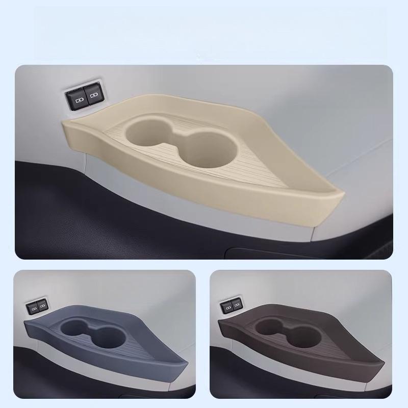 Third-Row Cup Holder Silicone Mat for Toyota Sienna & Granvia - Modified Car Interior Accessory