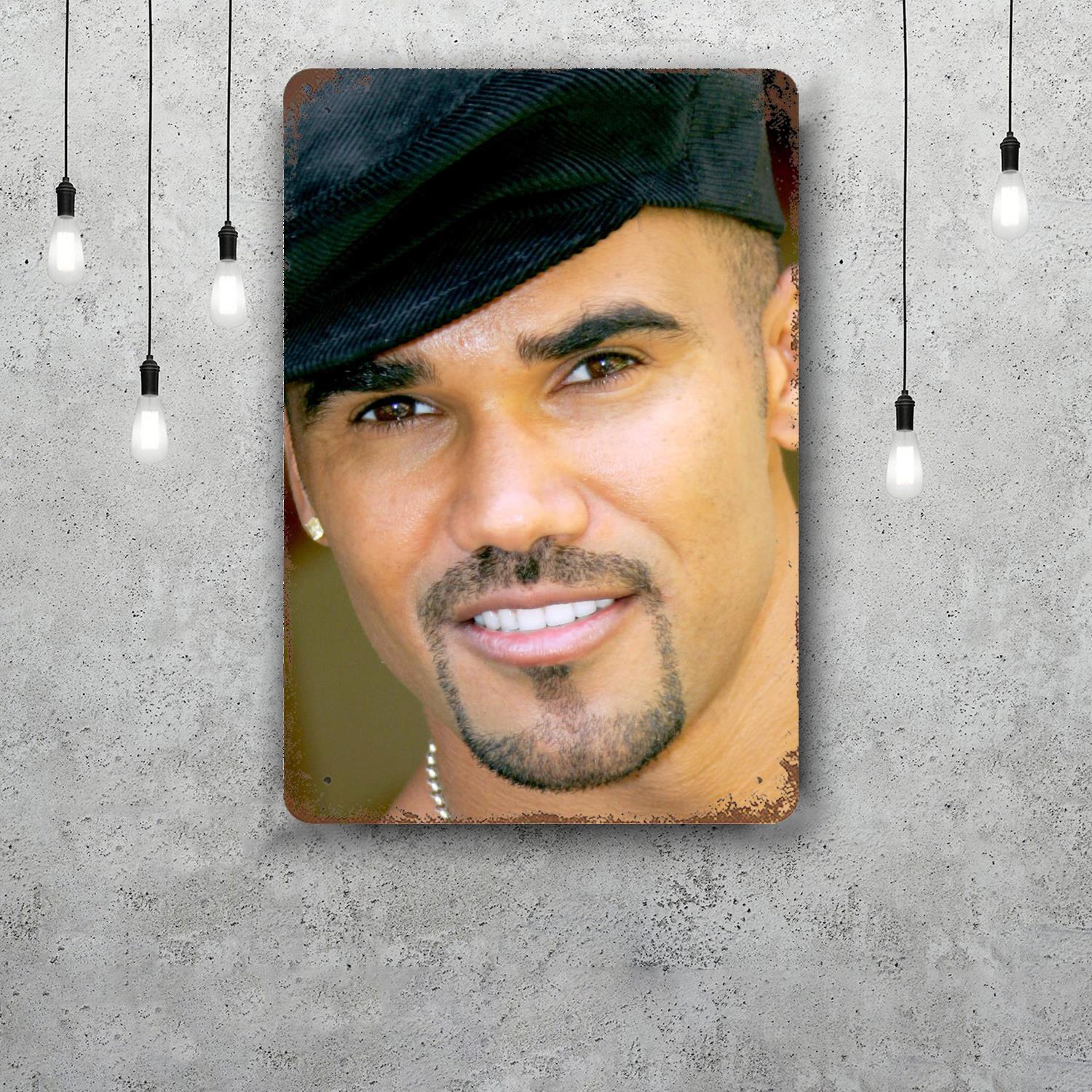 

shemar moore Retro Vintage Tin Sign Poster Decorative Plaque Metal Plate Wall Decor 20x30cm（7.8x11.8inch）