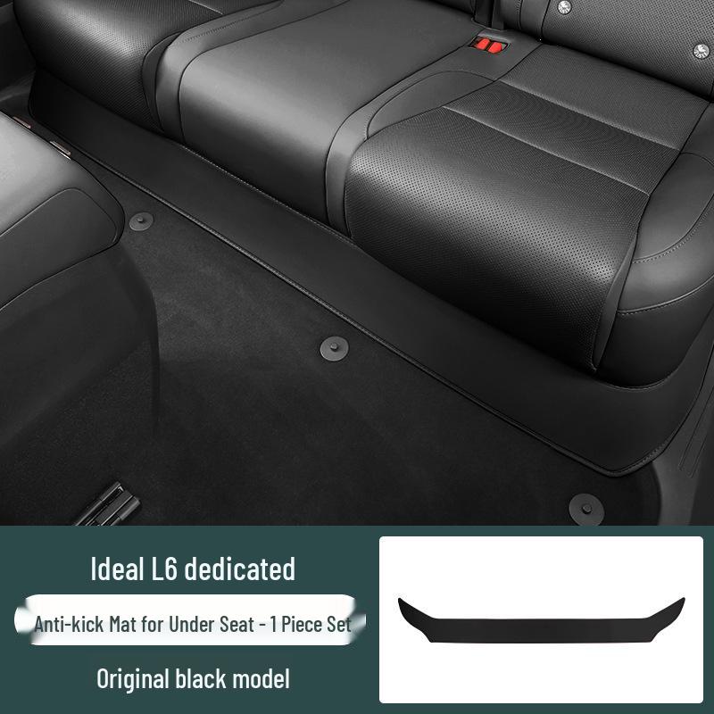 Li L6 Leather Anti-Kick Mat for Rear Seat Aisle - Second-Row Interior Protection for 25 Models