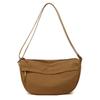 Simple and Fashionable Shoulder Bag Women's New Casual and Lightweight Trendy Messenger Bag High-end Solid Color Large-capacity Bag Tide