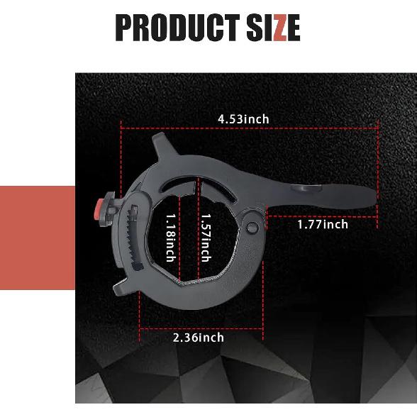 MLY 1 PC Motorcycle Cruise Control Assist, Adjustable Motorcycle Throttle Lock, Non-Slip Throttle Lock Clamp, Universal Throttle Lock Cruise Control