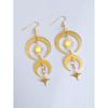 Jun'an Bohemian Sun and Moon Star Earrings Collection