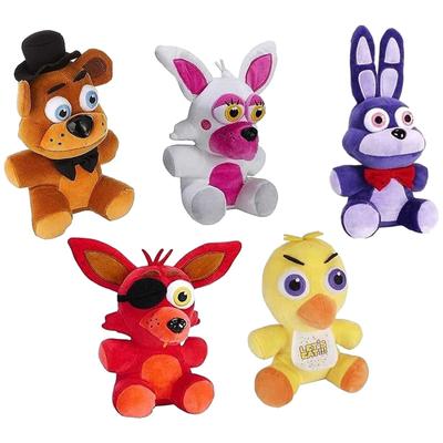 5τμχ Παιχνίδι Βελούδο Five Nights At Freddy's Για Συλλέκτες, Κούκλα Βελούδο Security Breach Δώρα Χριστουγέννων Γενεθλίων