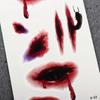 Scar Spider Design Waterproof Face Patch Body Art Stickers Temporary Tattoos Tattoo Stickers