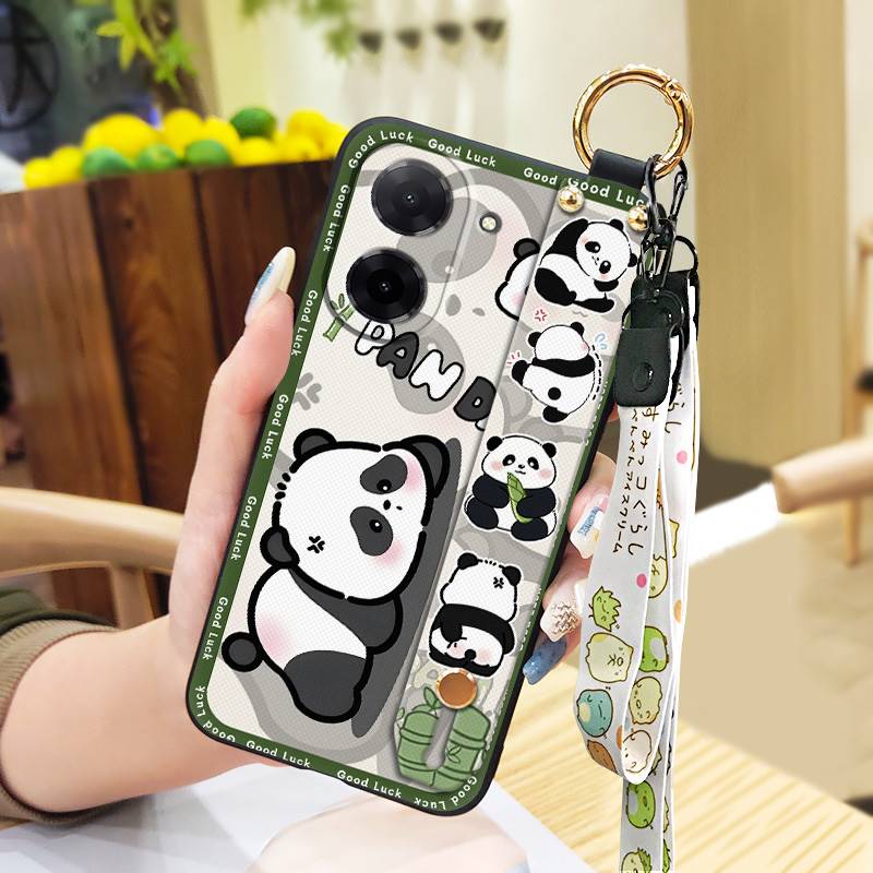 Ochronne etui na telefon z paskiem na nadgarstek dla Redmi A5 4G/Xiaomi Poco C71 4G Tylna okładka Pierścień Modny design Opaska przeciwpyłowa