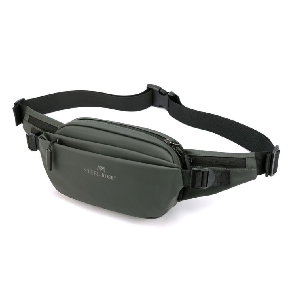 

Однотонная нагрудная сумка большой вместимости сумка через плечо Высококачественная кассовая сумка для мужчин зелёный