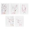 5Pcs Wall Painting Set Cartoon Animal Pattern Wall Art Picture Bedroom Living Room Office Decoration