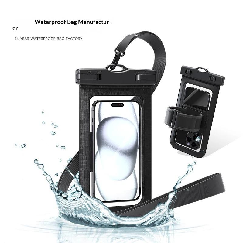 Waterproof Phone Case Pouch Universal Screen Compatible Swimming Underwater Phone Bag Touch Neck Hanging Rafting Diving Pouch