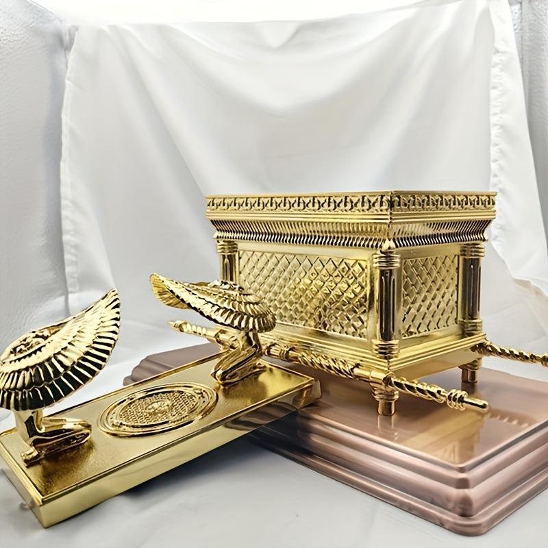 1pc Metal Statue Ark of the Covenant Je Ark Jerusalem Religious Belief Home Decor Ornaments