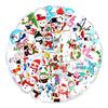 50 Christmas Snowman Doodle Stickers Car Suitcase Helmet Balance Car Decoration Stickers