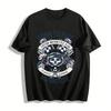 Born To Ride Motorcycle Club Graphic Biker Casual Tee Shirt Pure Cotton T-shirt