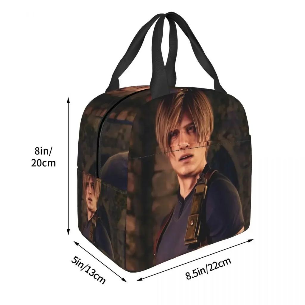Leon Kennedy Insulated Lunch Bag for Women Office Cooler Thermal Food Box Tote Portable Lunch Boxes Container