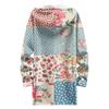 Women's Gradient Print Fashionable Loose Zipper Fleece Hoodie Jacket