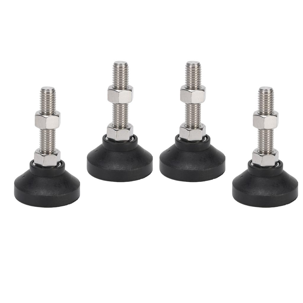 4PCS Furniture Leveling Mounts M12 Thread Table Chair Workbench Leveler Nylon Support Feet 50mm