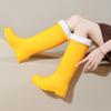 Thick Rain Boots Women's Rain Boots Adult Faionable Outdoor Wear Waterproof Non-Slip Wear-Resistant Long Boots
