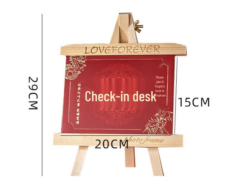 Wedding Guest Sign-in and Gift Registry Card for Bride and Groom