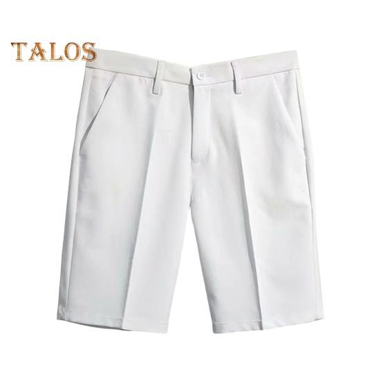 

Мужские брюки в деловом стиле, офисные шорты, прямые, свободные, со средней талией, застежка-молния, однотонные брюки длиной до колена 30 белый